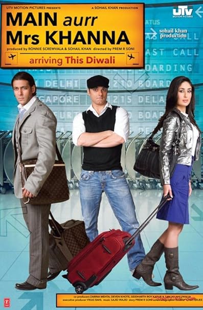 Amazon Com Main Aurr Mrs Khanna New Hindi Movie Hindi Film Dvd 2009 Salman Khan Kareena Kapoor Govinda Sohail Khan Prem Soni Movies Tv