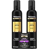 TRESemmé Shaping Mousse, Extra Hold 2-Pack – Moisturizing Hair Mousse for Sculpting, 24H Frizz Control + Keratin Mask