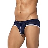 Arjen Kroos Mens Sexy Mesh Underwear Briefs Breathable Silk Low Rise Athletic Underwear