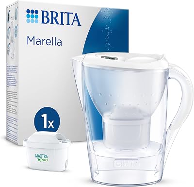 BRITA Marella Water Filter Jug White 2.4L with MAXTRA PRO Cartridge