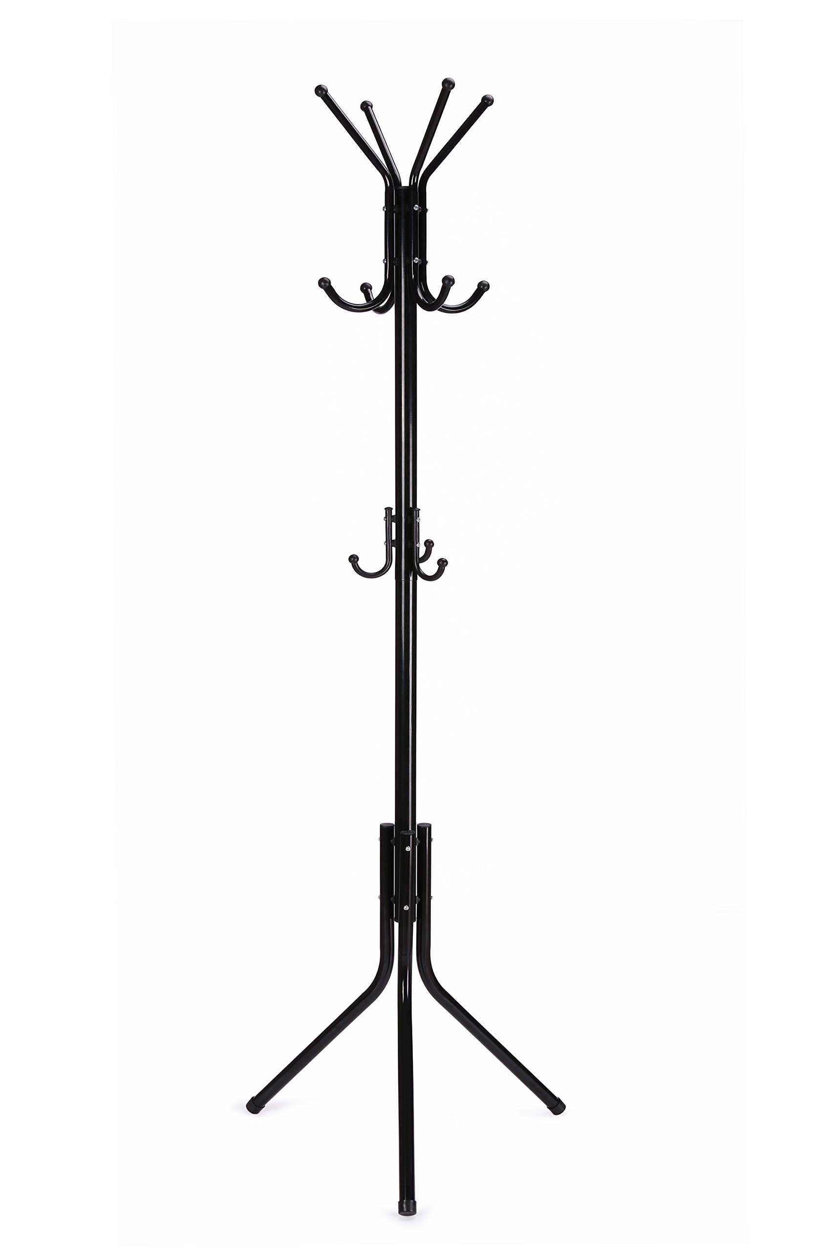 WILSHINE Coat Rack Standing Coat Tree Metal Black with 11 Hooks Buy