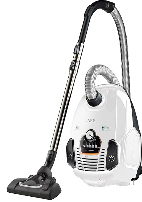 AEG VX7–2-IW-S Bodenstaubsauger Staubsauger (650 W, A +, 21,2 kWh, 550 W, Zylinder, Staubbeutel) weiß
