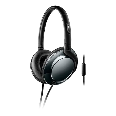 Philips Everlite over-ear headphones in black with Kuwait Ubuy