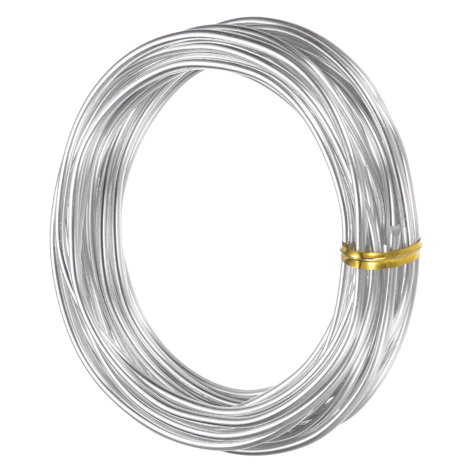 M METERXITY 2.5mm Bonsai Training Wire, 16.4 Feet Total Anodized Aluminum Bonsai Wires for Bonsai Tree Shaping/Branches Fixing/Trunk Holding/DIY Crafting [Silver]