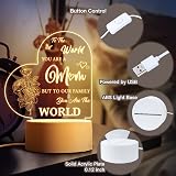 Buioata Gifts for Mum Engraved Night Light with Words USB Powered view 7