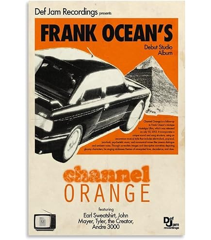 Amazon.com: BISISO Frank Ocean Poster Channel Orange Posters Music