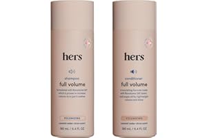 HIMS & HERS hers Full Volume Shampoo & Conditioner Set - Biovolume 128 & Biotin Formula - Volumizing, Shine-Boosting Hair Care - Paraben-Free - Coastal Cedar Citron Scent - 6.4 Fl Oz, 2 Count