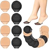 FdcZeyxior Ball of Foot Cushion Socks, 10 Pairs No-Show Liner Half Sock Non-slip Seamless Sandal Flat Sock Reusable Toe Topper Cover Socks with Padding for Women Girls Flats High Heels