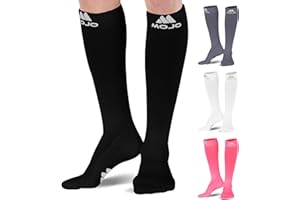 MOJO COMPRESSION SOCKS Mojo Premium Compression Socks - 20-30 mmHg Coolmax Support for Enhanced Recovery & Performance - Medical Grade Socks for Men & Women - Promote Circulation & Minimize Swelling - 1 Pair