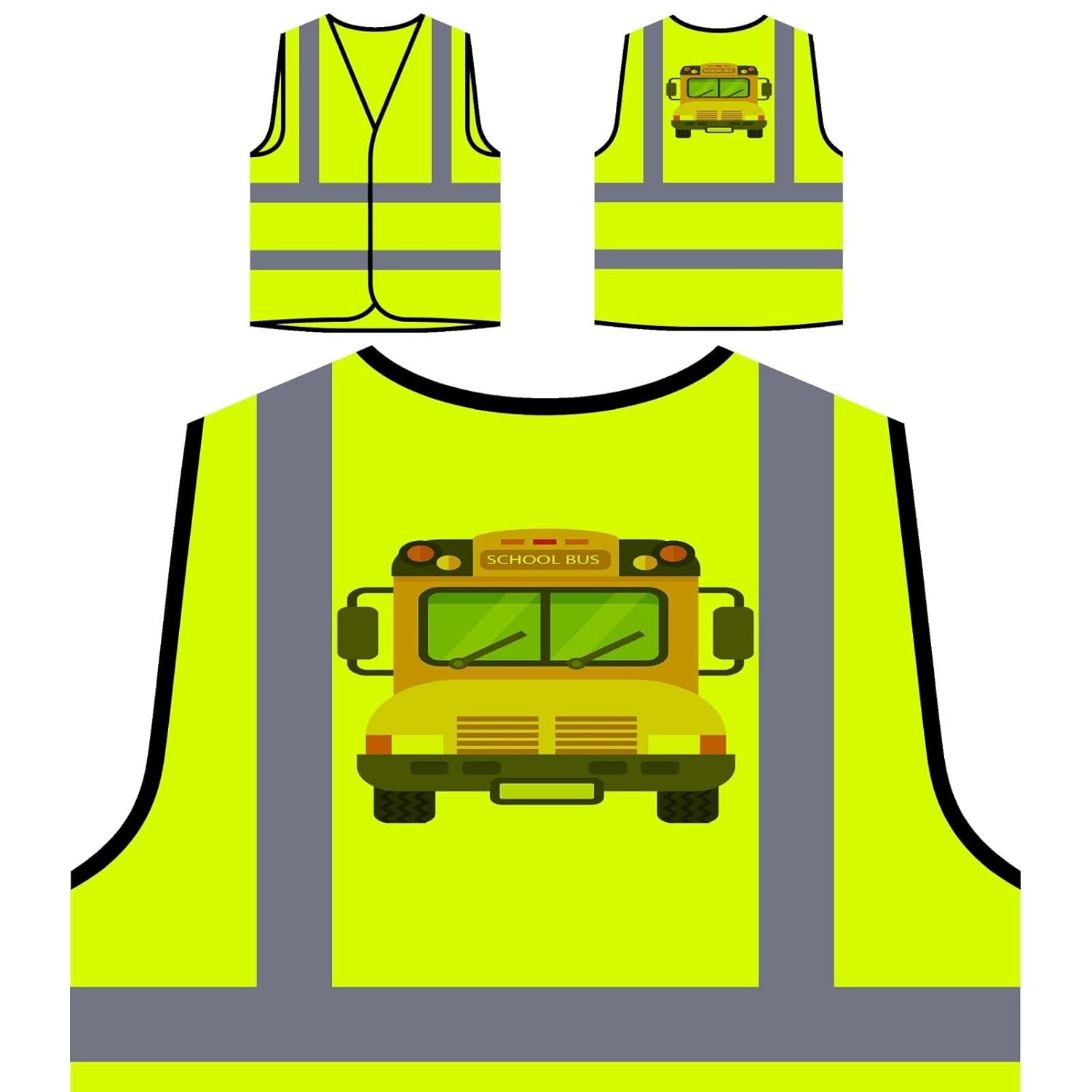 School Bus Driver Driving Personalized Hi Visibility Yellow Safety