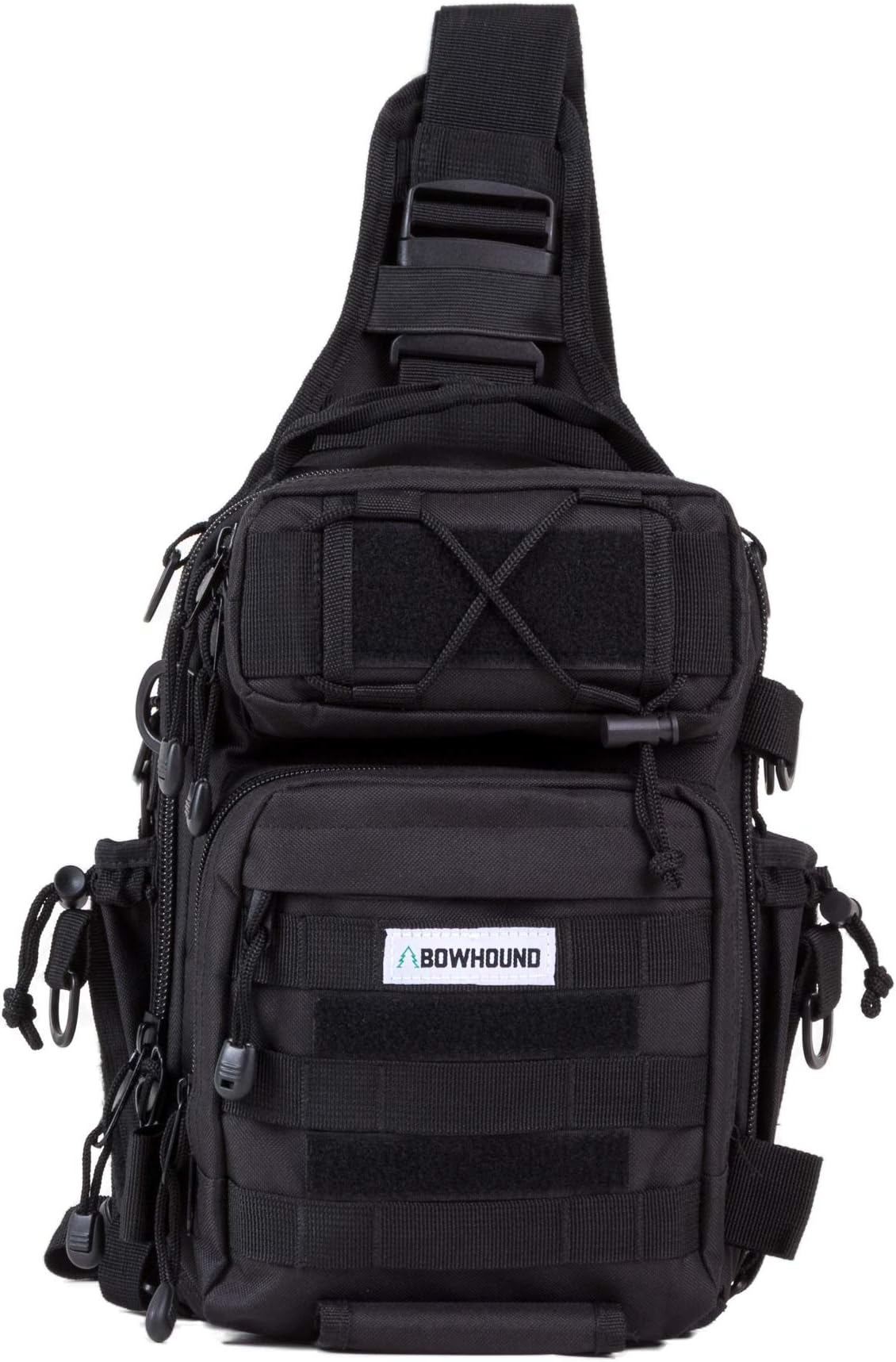 Bowhound Fishing Bag Outdoor Tackle Storage Bag Shoulder Backpack Cross Body Sling Bag Great for Fishing, Hiking, Hunting, Camping