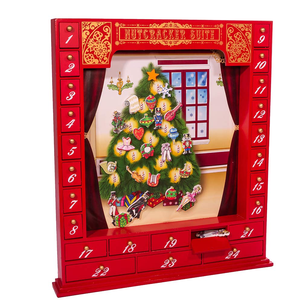Photo 1 of 17.5-inch Wooden Nutcracker Suite Advent Calendar