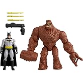 Mattel DC Premier Series Action Figure 2-Pack Batman Vs Clayface | 6.5 Inch Toy Pack, Super Hero and Villain, 22 Points of Articulation, Clayface Monster Face and Hammer Arm Feature