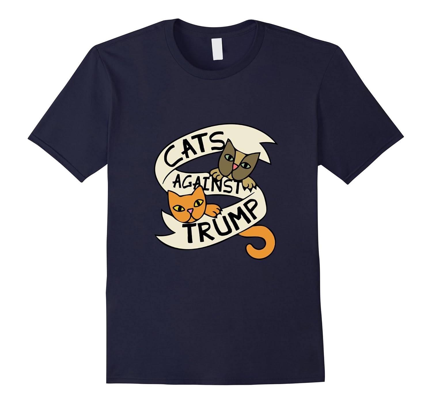 Cats against Trump tshirt Cat anti-trump tee shirts-Rose