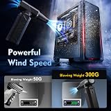 WHATOOK W02 Compressed Air Duster 250K RPM 3 Nozzles 10W Fast Charge view 2