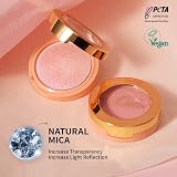 Oulac Shimmer Blusher F06 Pinky Ice Light Skin Hydrating Long-Lasting Vegan view 4