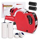 Price Gun,Handheld Price Tag Gun Red Pricing Gun