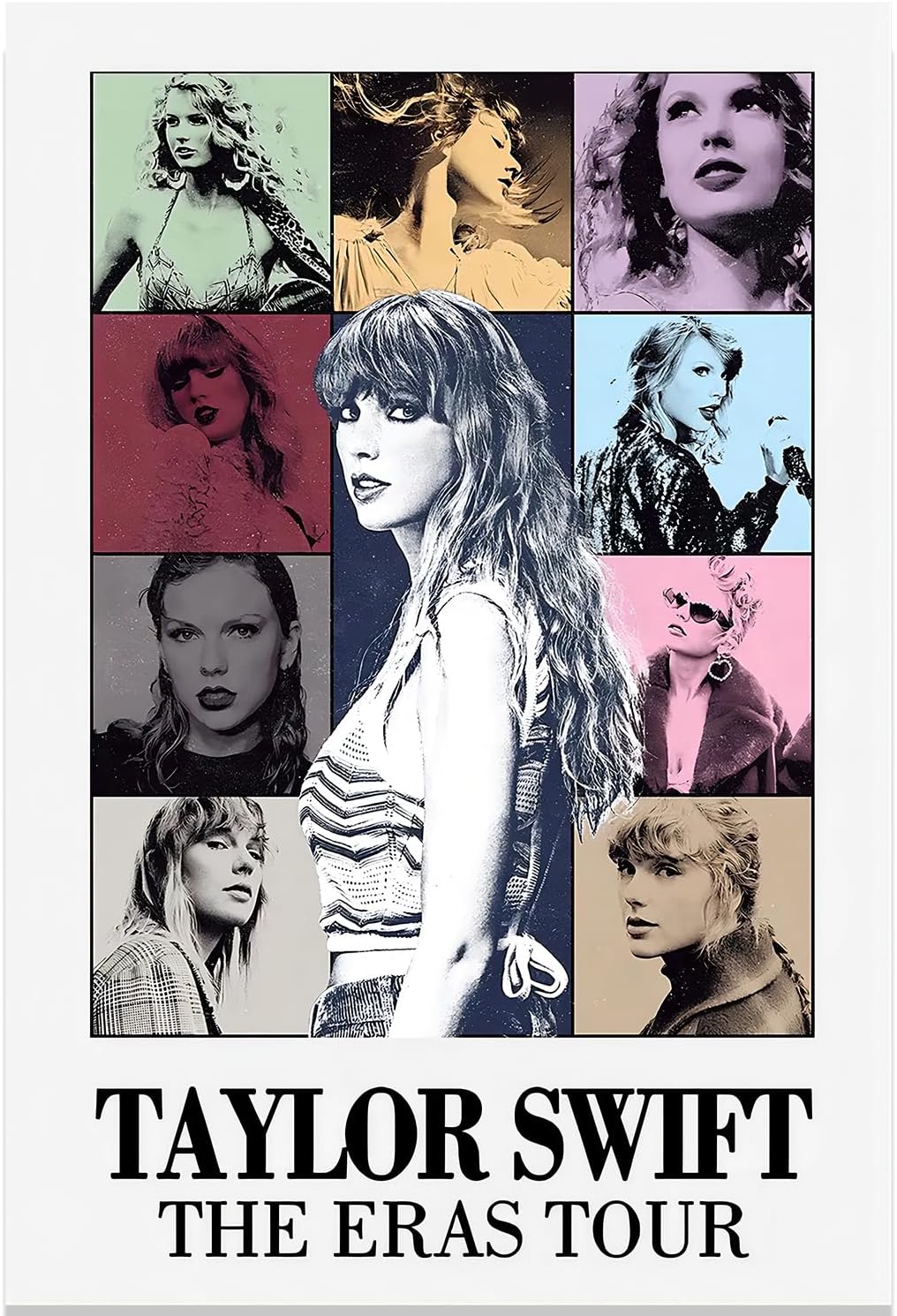 Wall Décor - TWNSLLA Taylor Poster Vintage Music Album Cover Limited Edition Posters, Country Pop Female Singer Music Swift Posters for Room Aesthetic, Retro Canvas Wall Art Prints for Teens, Boys, Girls Room Decor (12x18inch, unframed)