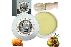 GENERIC Leather & Furniture Repair Salve with Applicator Brush, 2025 Upgraded Leather Conditioner & Polisher, Natural Moisturizer Restorer for Wood, Couch, Car Seats & Shoes