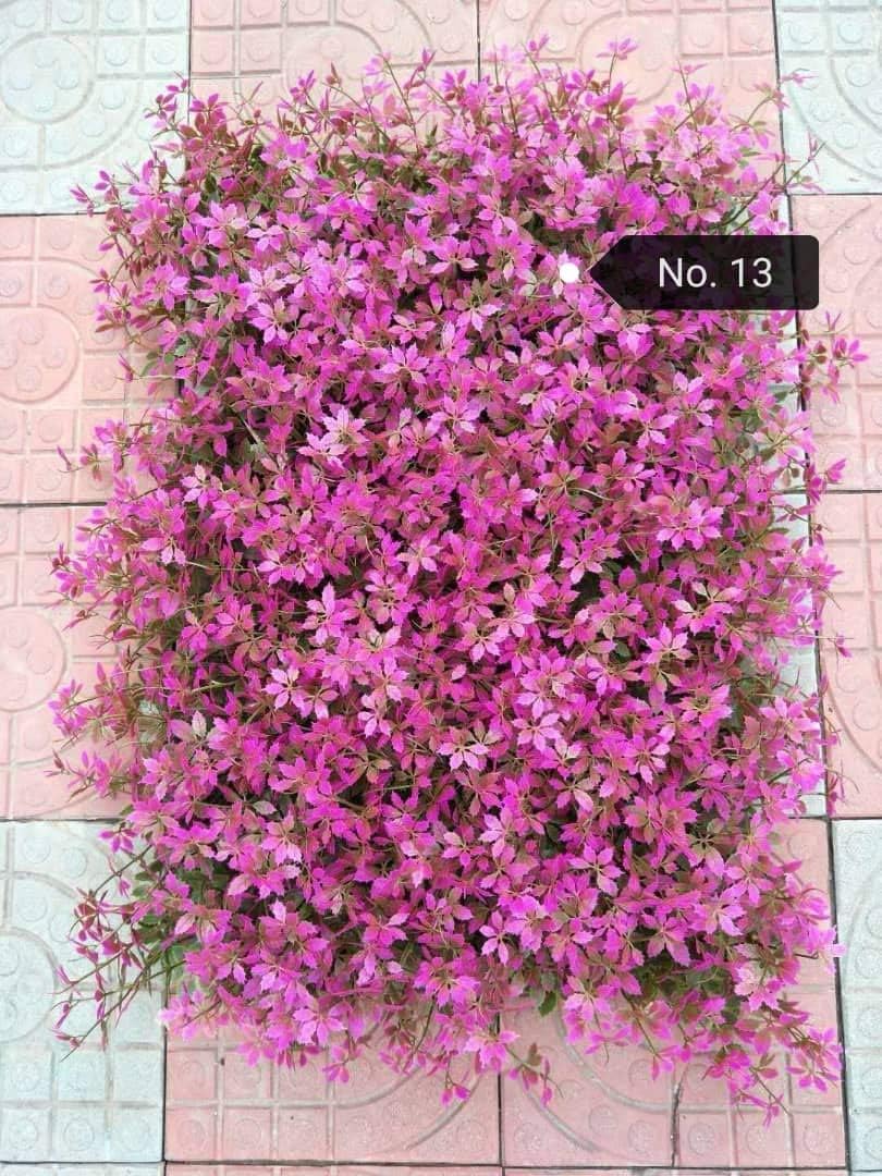 artificial foliage wall panels on Buy Artificial Grass Vertical Wall Small Leaves Tiles Purple 2 Pieces Online At Low Prices In India Amazon In