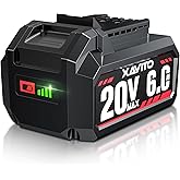 XAVITO Replacement for Skil 20V 6.0Ah Battery, New Upgraded 4X Longer Runtime, for Skil 20V Cordless Electric Tools, for PWRCore 20V Battery BY519601 BY519603 BY519701 BY519702 BY519703