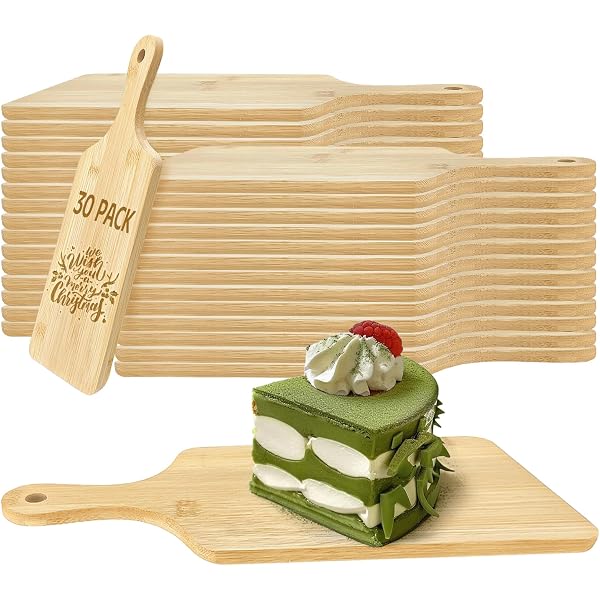 Nicunom 6-Piece Mini Charcuterie Board Set - Bamboo Cutting & Serving Boards With Stand, Great For Entertaining