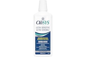 CloSYS Ultra-Sensitive Oral Rinse - Unflavored Mouthwash, Alcohol-Free, pH Balanced - Soothes Sensitivity, Eliminates Bad Bre
