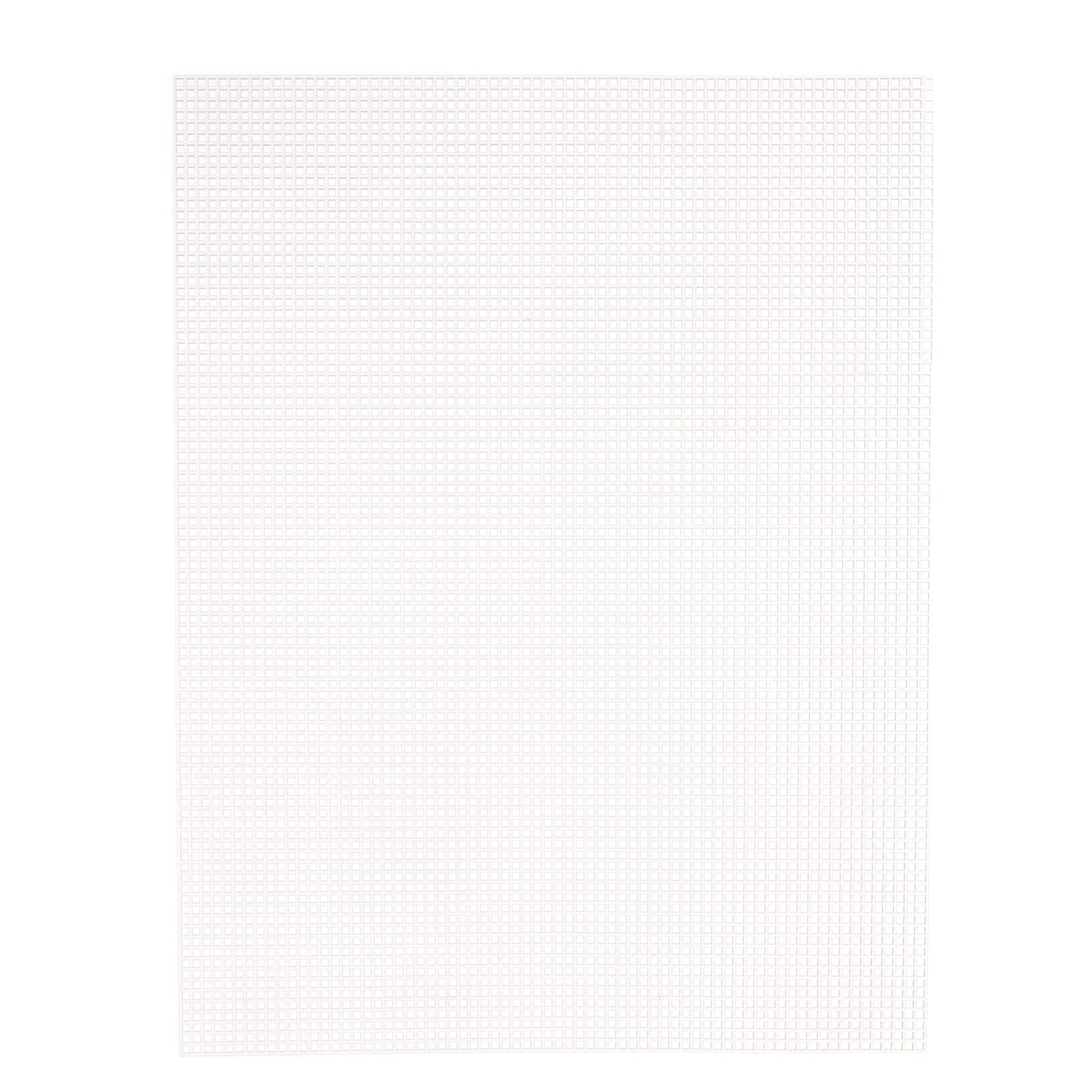 Vaessen Creative Plastic Canvas, 7 Count, Flexible Mesh Sheets for Crafts, Embroidery and Cross Stitch, 12 Pieces, Size 26x34 cm or 10.2x13.3", Transparent