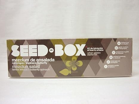 SEED BOX KIT HUERTO URBANO MEZCLUM ENSALADA CANONIGOS ESPINACAS ...