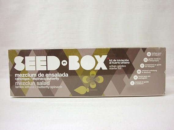 SEED BOX KIT HUERTO URBANO MEZCLUM ENSALADA CANONIGOS ESPINACAS ...