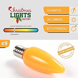 CHRISTMAS LIGHTS FACTORY - C9 - Orange - Super