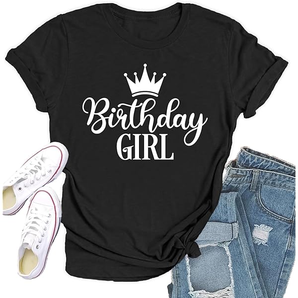 Amazon.com: Custom Birthday Queen Shirt for Womens Bday Tees Matching  Birthday Squad Outfits : Clothing, Shoes \u0026 Jewelry