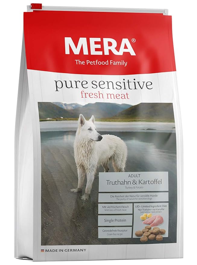 Mera Dog 12.5 kg dog food Pure Sensitive Fresh Meat Turkey & Potato