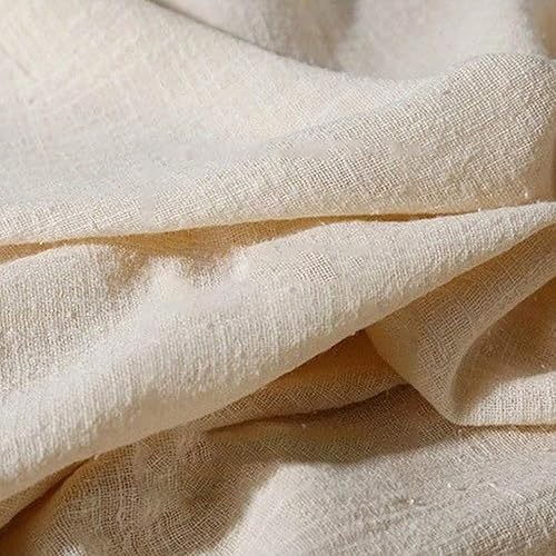 Linen Cotton Fabric,130 x 100 cm Organic Material Pure Natural