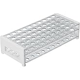 Plastic Test Tube Rack for 15/18 mm Tubes, Hole Diameter is 18.7mm, Holds 50, Detachable, Karter Scientific 208U2 (Pack of 1)
