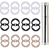 W-Plus Bra Strap Clips, Bra Clips to Make Racerback, Bra Strap Holders for Slip, Bra Strap Holder - Conceal Hide Straps - Cleavage Control