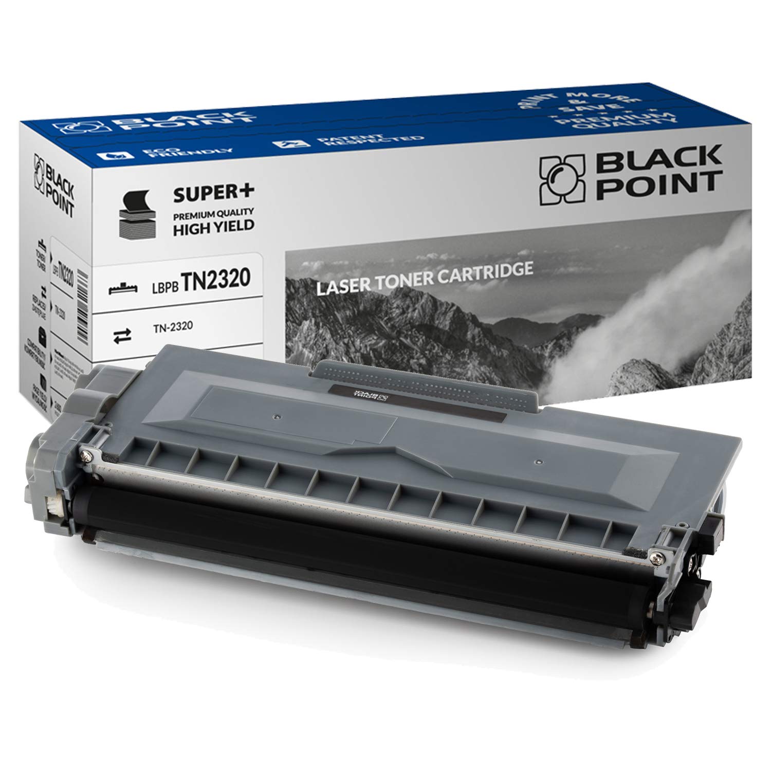 BLACK POINT Toner Compatible with TN-2320 - for Brother DCP: L2500D, L2560DW, L2520DW, L2540DN Brother HL: L2340DW, L2360DN, L2300D, L2365DW, MFC: L2700DN, L2700DW, L2740DW, L2740DW 720DW. With TÜV