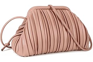 GLITZALL Clutch Purse and Dumpling Bag for Women,Designer Cloud Handbag and Ruched Bag with Detachable Shoulder Strap