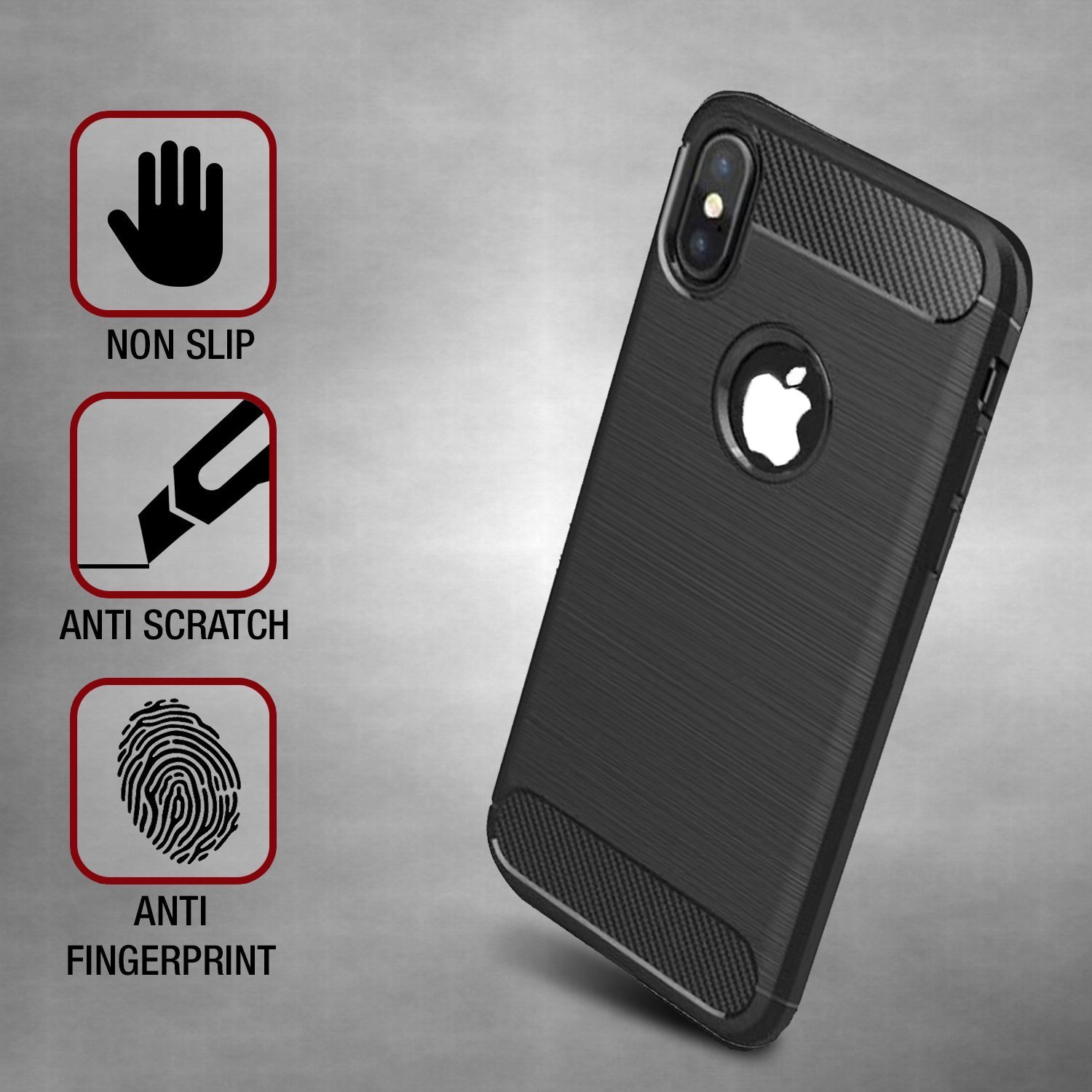 Samar â € Apple iPhone 8 Schutzhülle [Release 2017] Premium Qualität Stoßdämpfung matt Schutzhülle [schwarz] Cover + [Kostenlose Lebenslange Umtausch-Garantie für iPhone 8