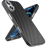 NeoBest 1500D Aramid Case for iPhone 17 with Carbon Fiber Texture, (Mag-Safe) Compatible, Full Body Protective Phone Skin Cover Skin, Smooth Touch Sturdy Durable Slim Professional Style Black