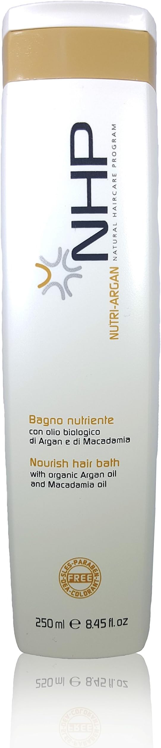 NHP Nutri Argan Nourishing Shampoo with Macadamia Oil (Dry and Colored Hair) (250ml / 8.45oz)