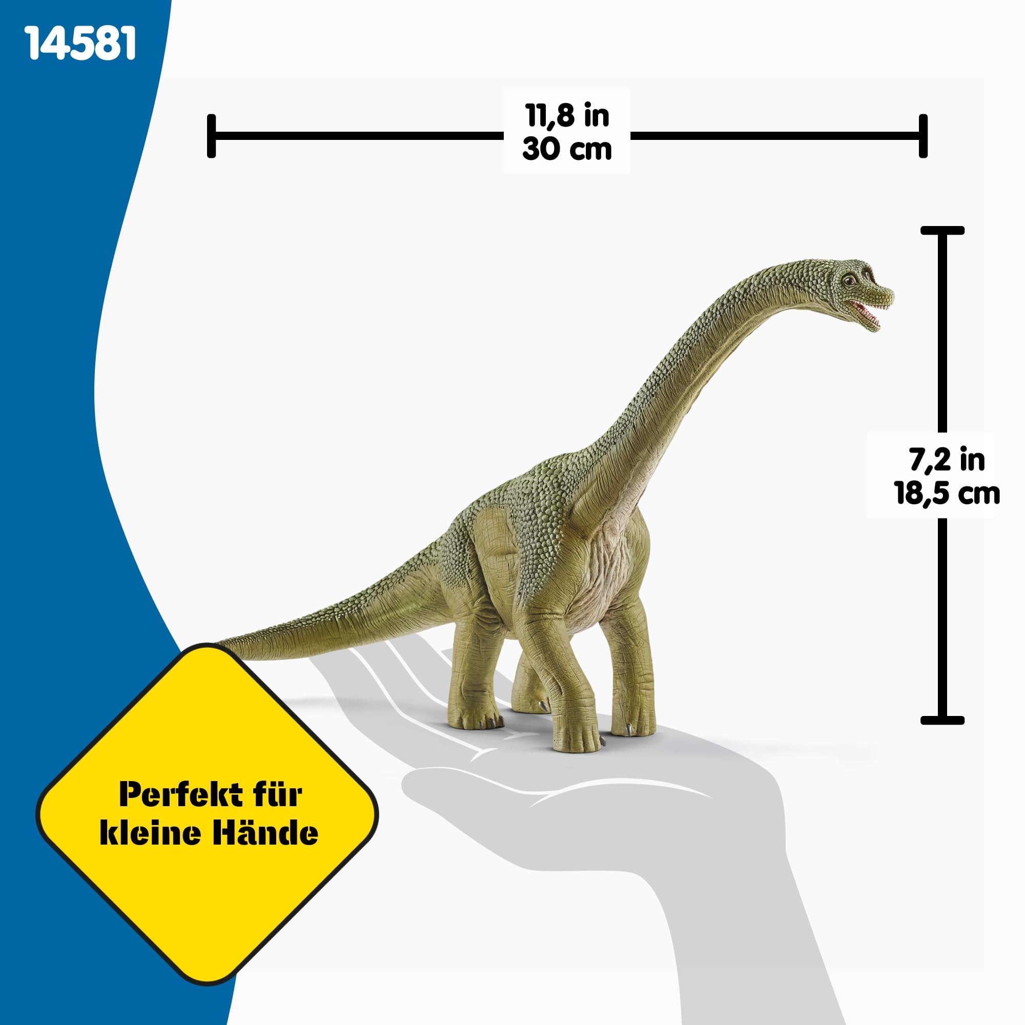 SCHLEICH Dinosaurs | Brachiosaurus 14581 | detailgetreuer Dino | Dino Spielzeug zum Sammeln | tolles Geschenk für Mädchen und Jungen Dinosaurier Spielzeug ab 3 Jahre | 30 x 12 x 19 cm 5
