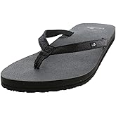 Sanuk Yoga Joy Womens Flip Flops | Yoga Mat Footbed | Sandals for Women | Womens Yoga Sandals | Women's Beach Sandals