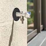 PATIKIL 1.73" Silver ABS Split Flange Self-Adhesive Escutcheon Plate Pipe Cover view 6