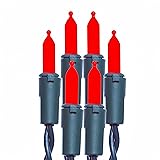JinBest 200 LED Red Christmas Lights, UL Certified