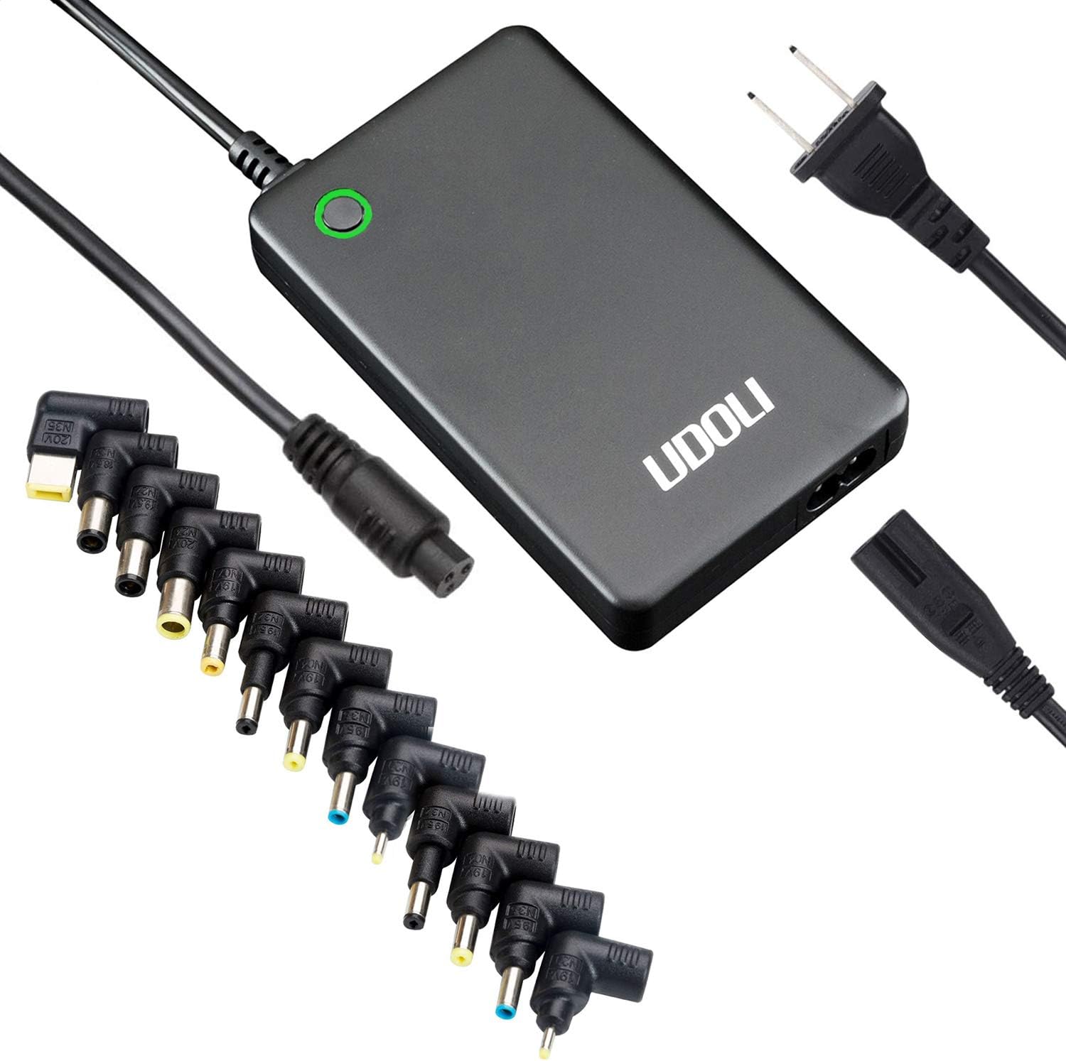 90W 60W 45W AC Universal Laptop Charger for HP Dell Toshiba IBM Lenovo Acer ASUS Samsung Sony Fujitsu Notebook Ultrabook DC Output 10V 12V 15V 18.5V 19V 19.5V 20V Power Supply Cord Adapter