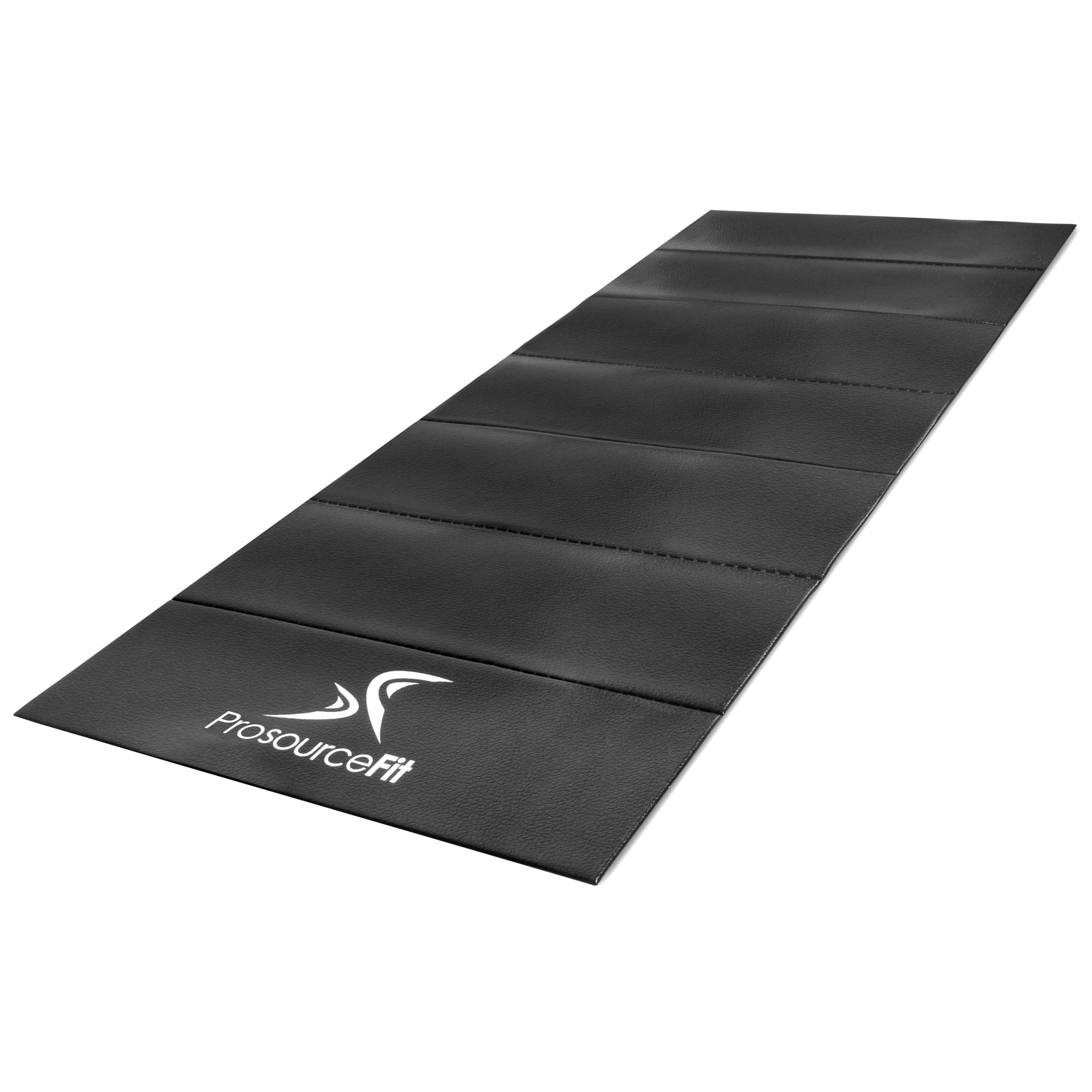 ProsourceFit Treadmill & Exercise Equipment Mats, Folding (7’L x 3’W x ¼”T) High Density PVC Floor Protector Image ProsourceFit Treadmill & Exercise Equipment Mats, Folding (7’L x 3’W x ¼”T) High Density PVC Floor Protector Image