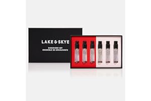 Lake & Skye 6 Piece Discovery Set – Includes 11 11, 11 11 Azure, Apaaray, Midnight 07, Saffron Dusk and Santal Gray – 0.06 fl oz ea (2 ml ea)