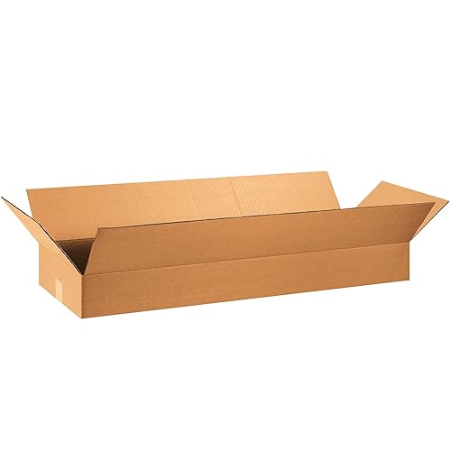 TAPE LOGIC 36x12x4 Flat Corrugated Boxes, Flat, 36L x 12W x 4H, Pack of 20 | Shipping, Packaging, Moving, Storage Box for Home or Business, Strong Wholesale Bulk Boxes