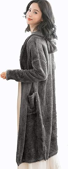 Amazon ツーハッチ Tu Hacci もこもこ ルームウェア ふわもこ 部屋着 カーディガン F チャコールグレー カーディガン ボレロ 通販